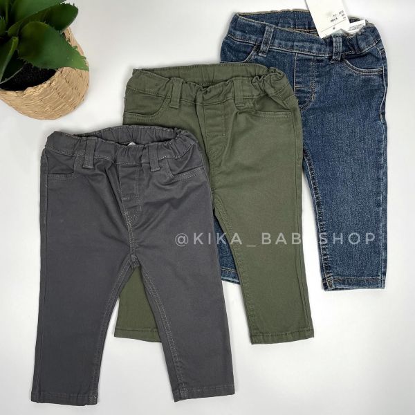 Котонові штанці H&M 9-12 та 1,5-2 роки