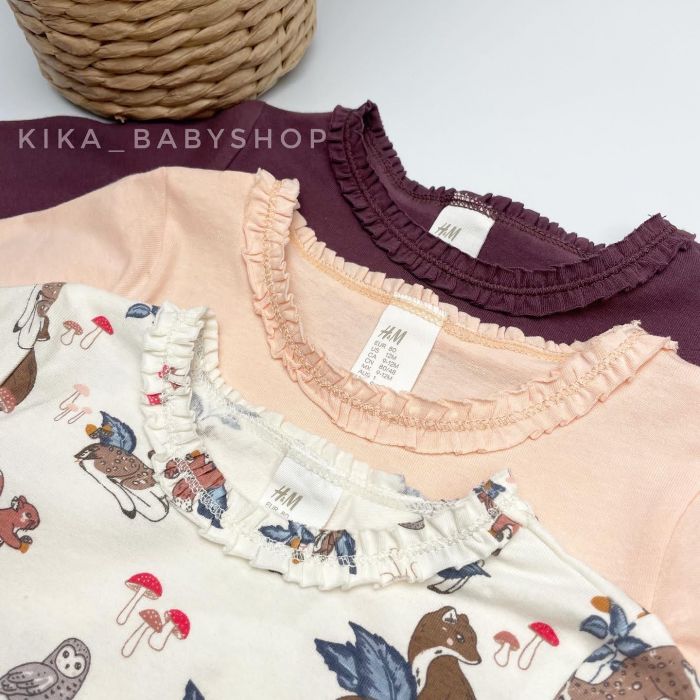 Лонгсліви H&M 9-12 / 1-1,5 / 3-4 р