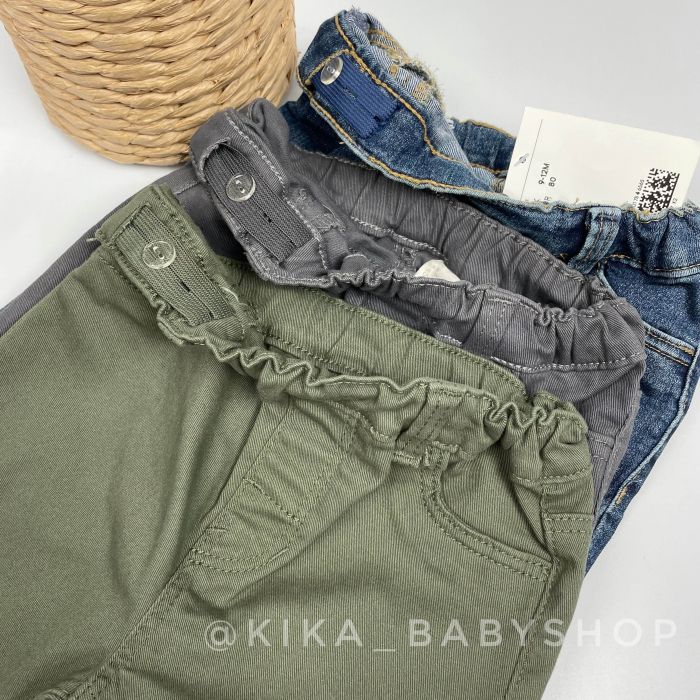 Котонові штанці H&M 9-12 та 1,5-2 роки