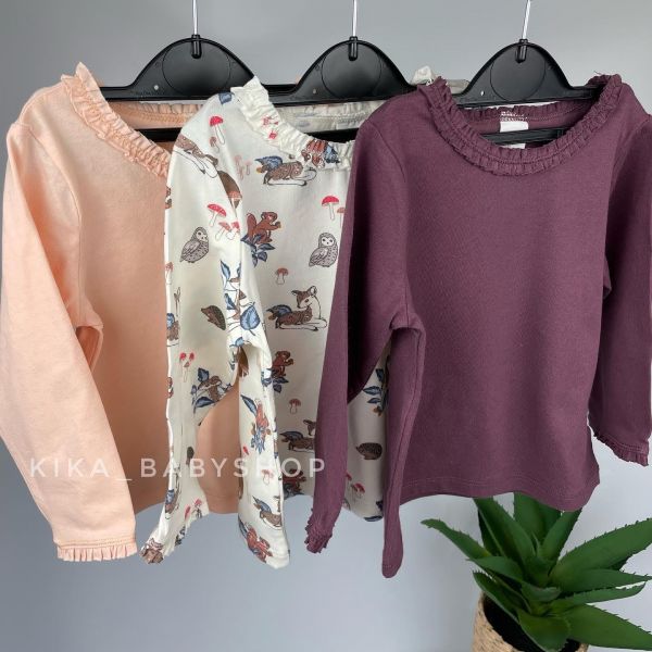 Лонгсліви H&M 9-12 / 1-1,5 / 3-4 р