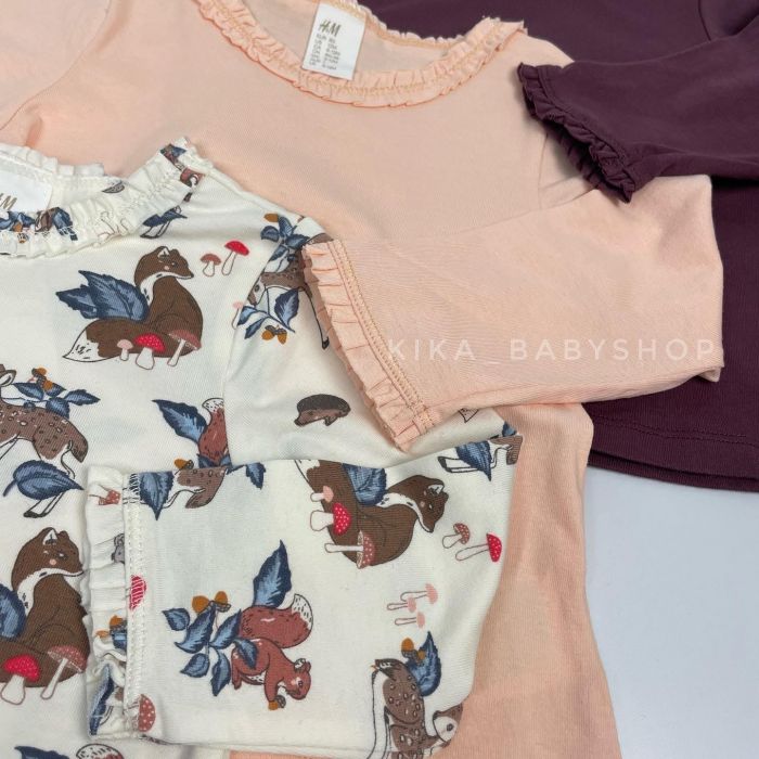Лонгсліви H&M 9-12 / 1-1,5 / 3-4 р