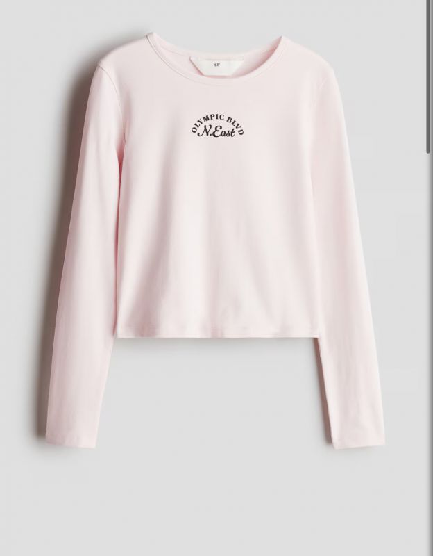 Лонгслів H&M 10-12 / 12-14 / 14+ р. рожевий