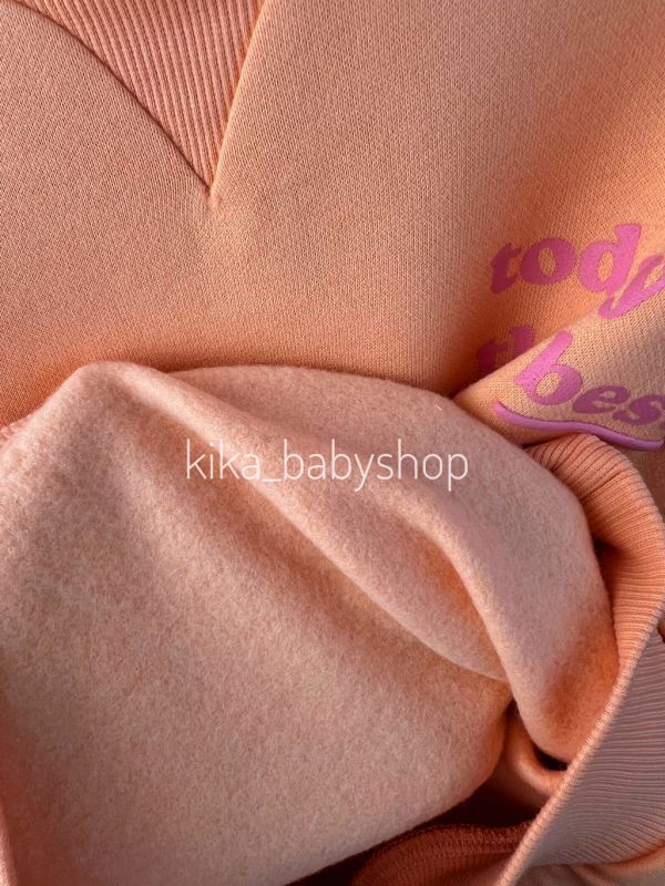 Костюм George 2-3 / 3-4 / 4-5 / 5-6 р. з утепленим світшотом помаранчевий