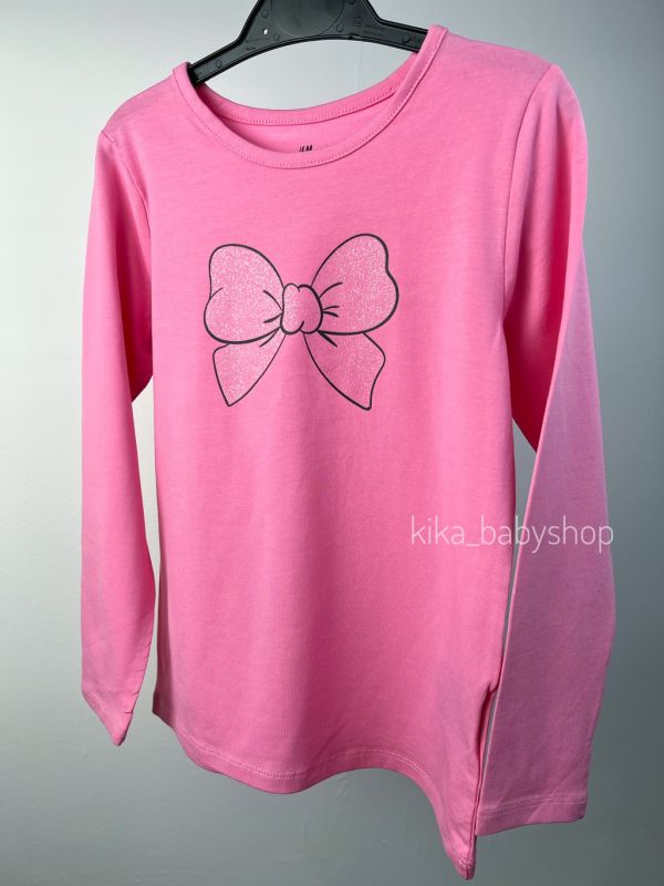 Лонгслів H&M на 1,5-2 / 2-4 / 4-6 та 8-10 років рожевий