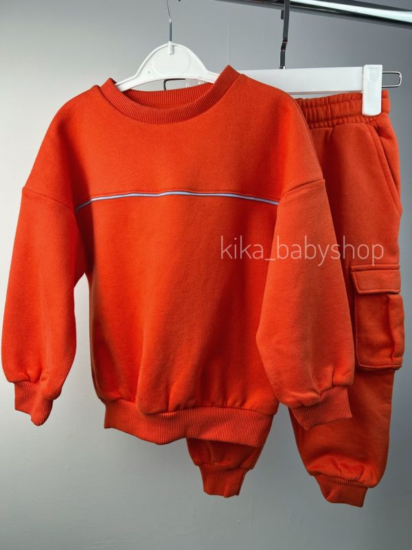 Костюм George на 3-4 та 4-5 років червоний утеплений