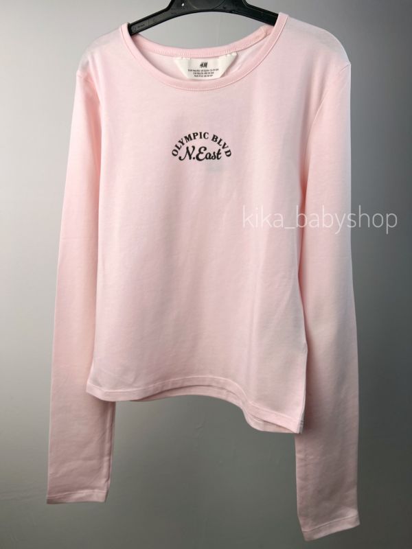 Лонгслів H&M 10-12 / 12-14 / 14+ р. рожевий