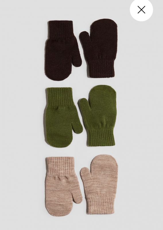 Рукавички H&M 3 міс - 3 роки