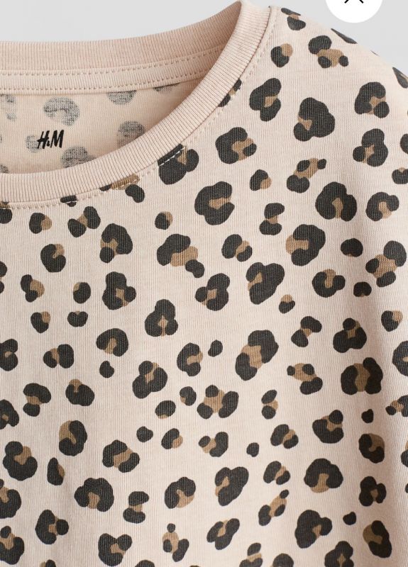 Футболка H&M на 2-4 / 4-6 / 6-8 / 8-10 р. леопардова