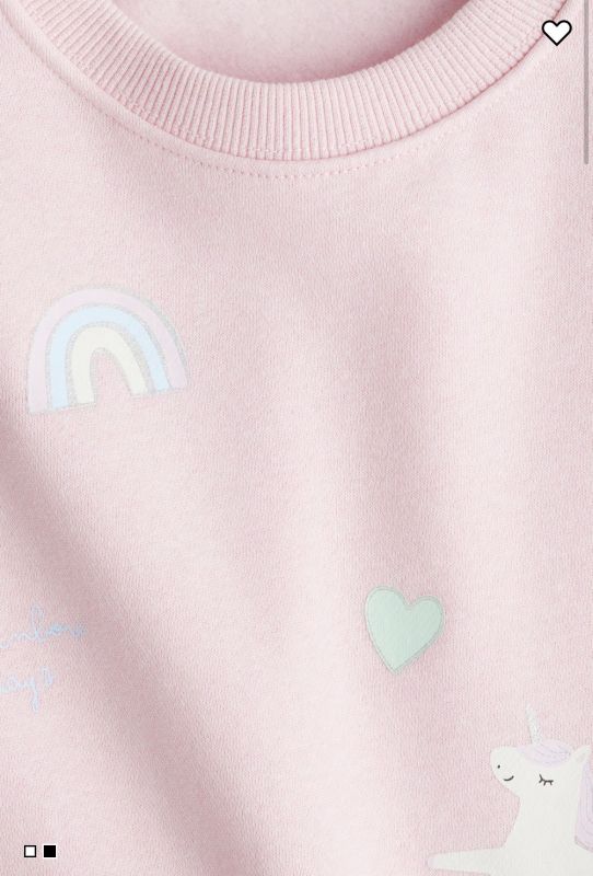 Світшот H&M на 6-8 років на байці рожевий