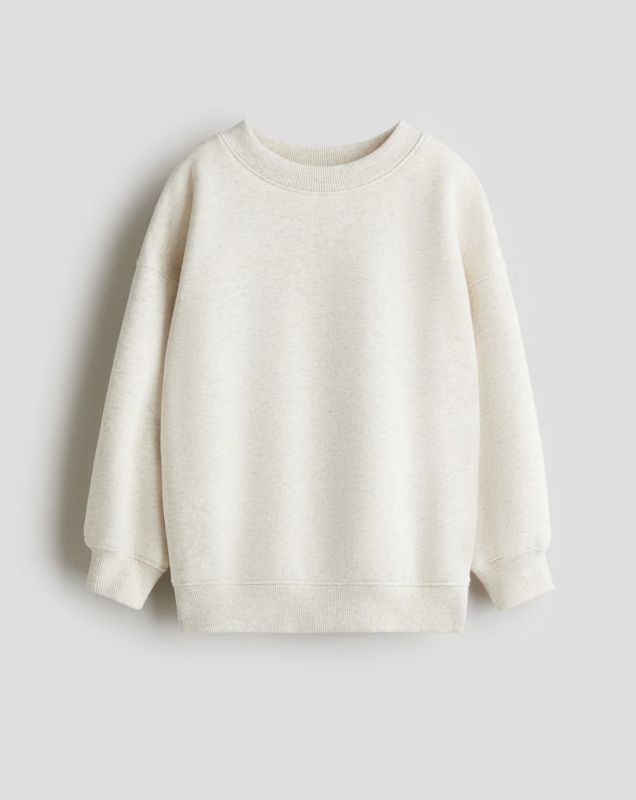 Світшот H&M на 6-8 років Меланж молочний