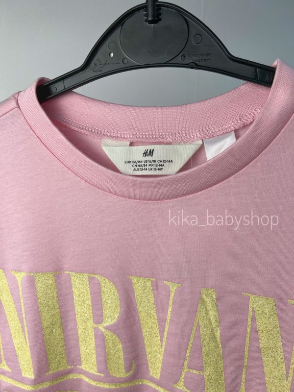 Футболка H&M на 12-14 років рожева