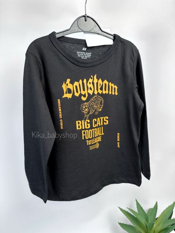 Лонгслів H&M  6-8 р чорний