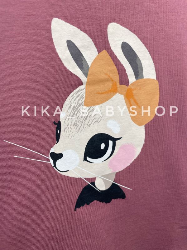 Лонгслів 2-4 / 6-8 / 8-10 р H&M теракот з принтом 