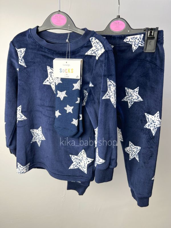 Піжама флісова 1,5-2 р. зі шкарпетками