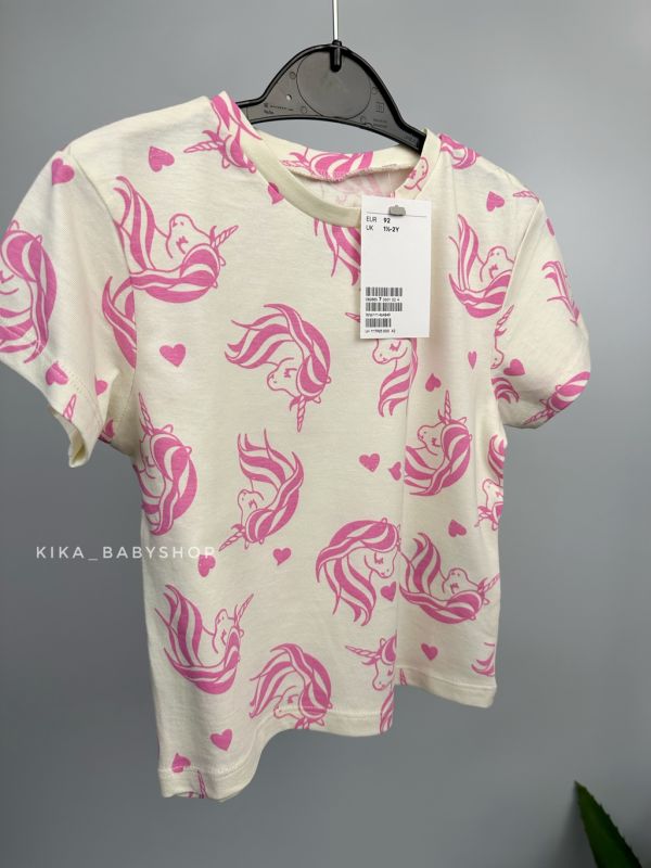 Футболка H&M 1,5-2 р.молочна